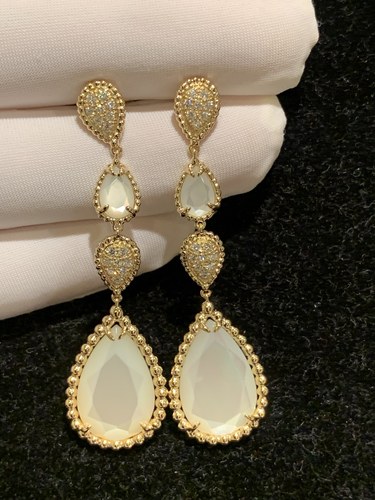 Serpent boheme and mother of pearl earrings